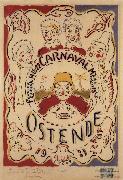 James Ensor Poster for the Carnival at Ostend oil painting reproduction